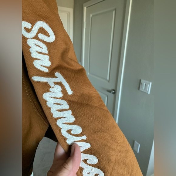 San Francisco 49ers Oversized Women’s Cropped Hoodie NWT 🌴 - Picture 6 of 13